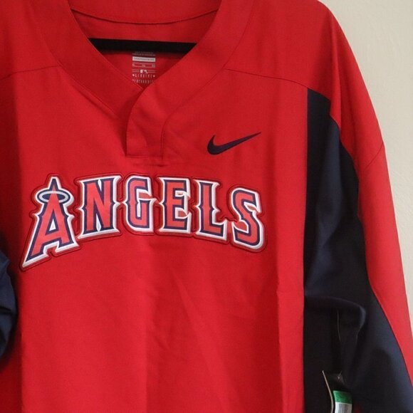 NWT Nike Angels Pullover Vneck Jacket Red Size XL - Picture 6 of 10